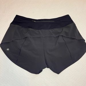 Lululemon Black Speed Up Shorts Size 8 Tall